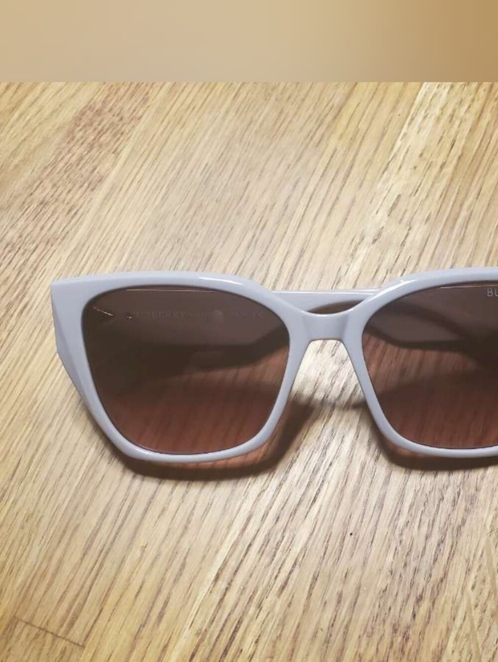 White Cat-Eye Burberry Sunglasses